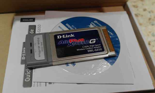 CardBus-адаптер WiFi D-Link DWL-G650