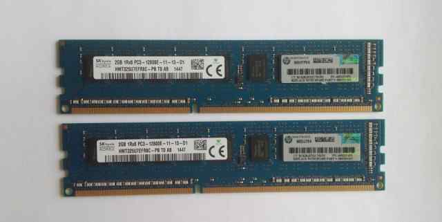 Память HP 2GB 1Rx8 PC3-12800E-11 (669320-B21)