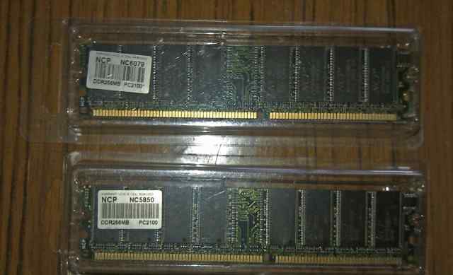 DDR1 NCP-PC2100-256MBx2шт