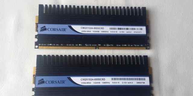 Модуль памяти corsair dominator twin2X1024-8500C5D