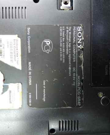 Sony PCG-6R4P