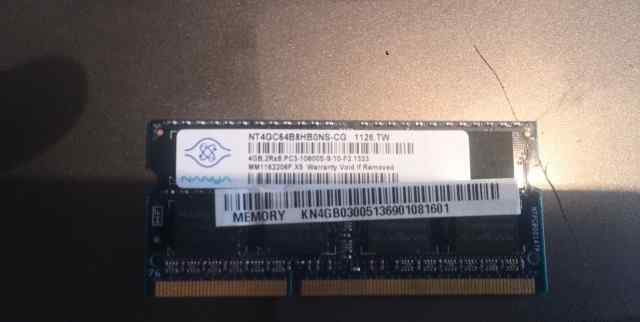 Память для ноута 4Гб DDR3
