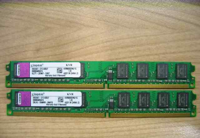 Оперативная память DDR2 2GB Kingston low profile