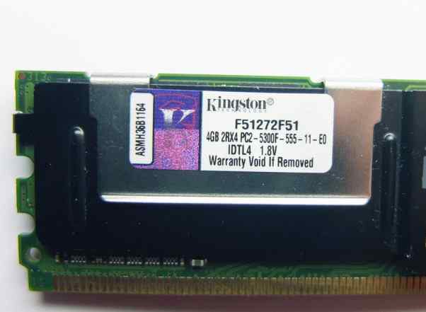 Cерверная память Kingston fbdimm 4Gb PC2-5300F