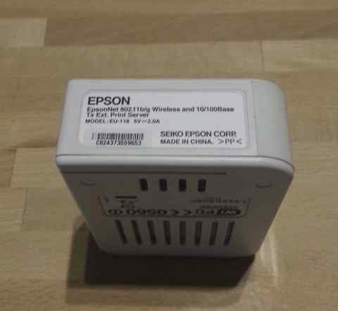 EpsonNet 802.11b/g Wireless and 10 / 100 Base-TX E