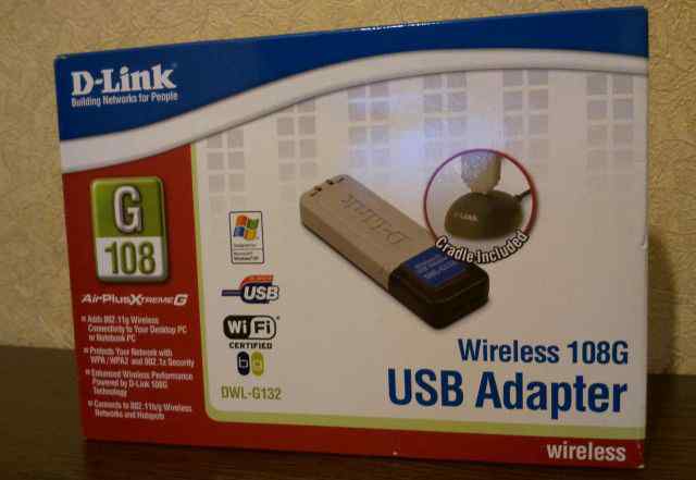 USB Adapter DWL - G132 Wireless 108 G
