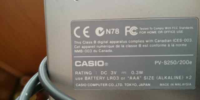Планшет-электронная записная книжка Casio PY-S250