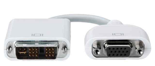 Оригинальный адаптер Apple DVI to VGA в идеале