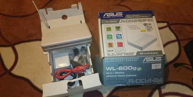 Adsl2+ WiFi роутер asus WL-600g