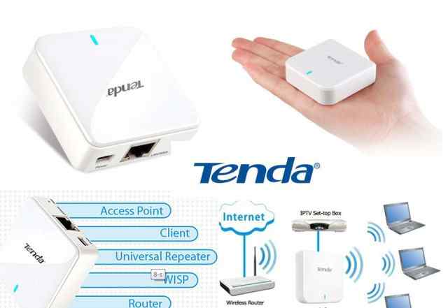 Портативный Ethernet wifi маршрутизатор Tenda A6
