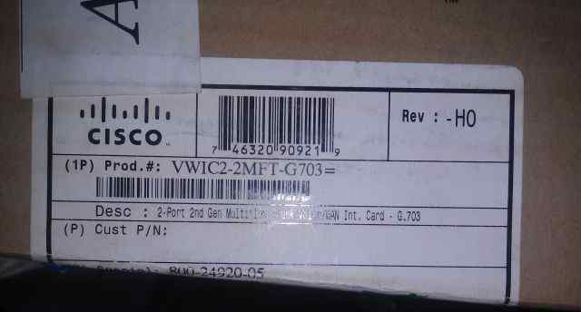 Модуль Cisco vwic2-2MFT-G703