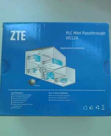 PLC адаптеры ZTE mini Passthrough H512A