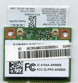 Wi-Fi модуль для ноутбука mini pci-e AR5B95