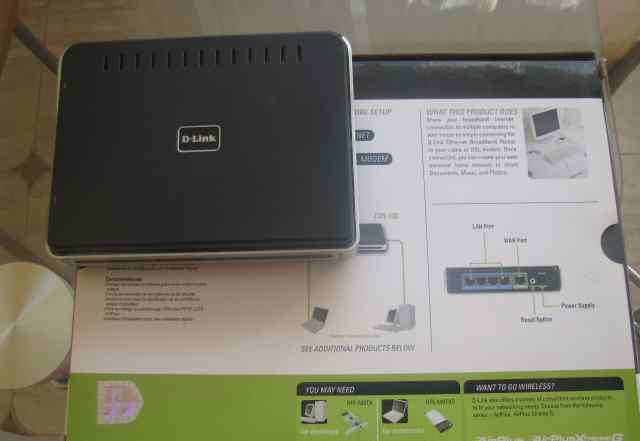 Новый маршрутизатор (router) D-Link DIR-100