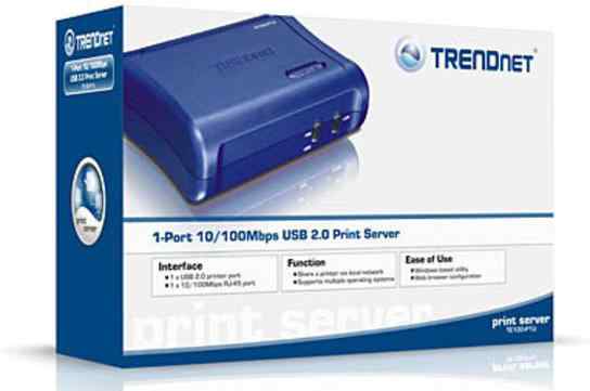 Принт-сервер trendnet TE100-P1U