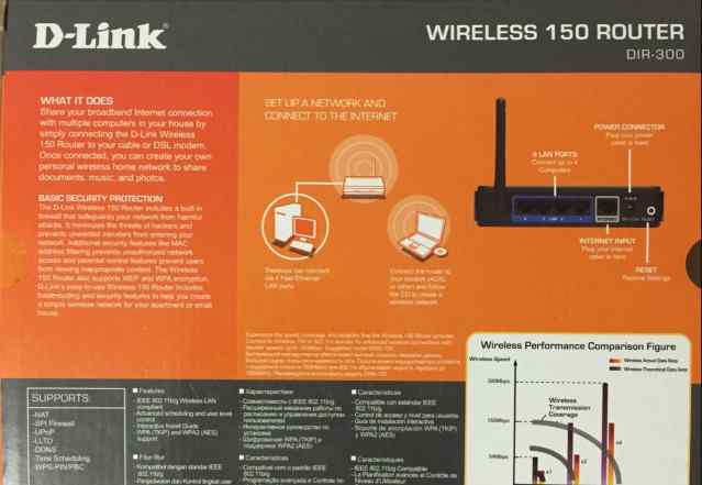 D-link DIR-300 Wi-Fi-точка доступа (роутер)
