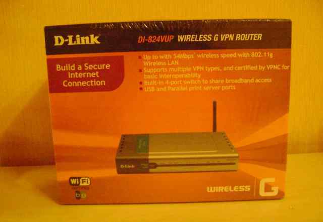 D-link DI-824VUP+ WireLess G VPN Роутер(новый)