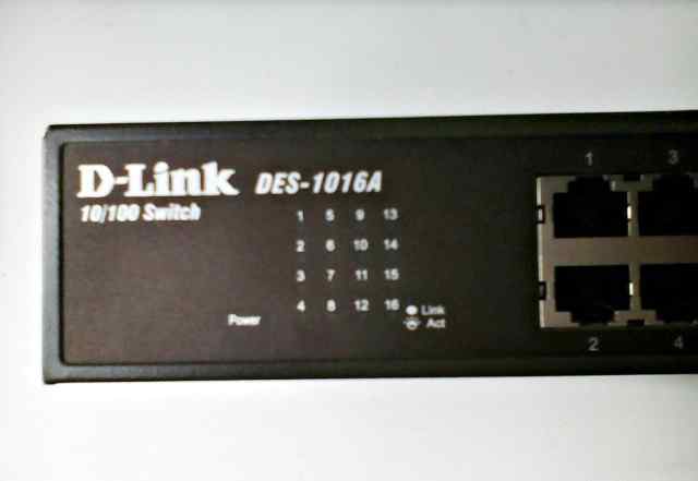 D-Link 1016A 16 портов 10/100Mbps
