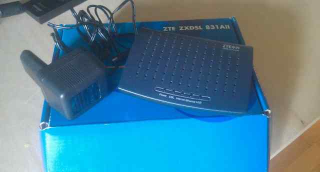 Роутер ZTE zxdsl 831AII (полный комплект)