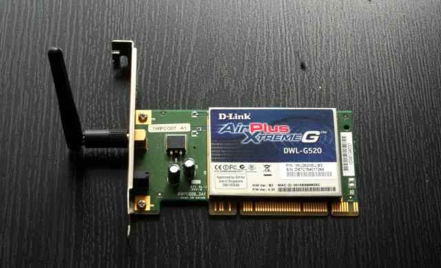 WiFi адаптер PCI D-Link DWL-G520 AirPlus XtremeG