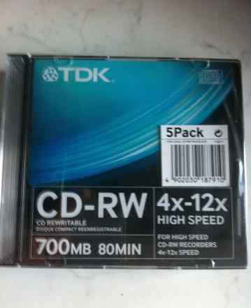 Набор CD-RW дисков 5 штук