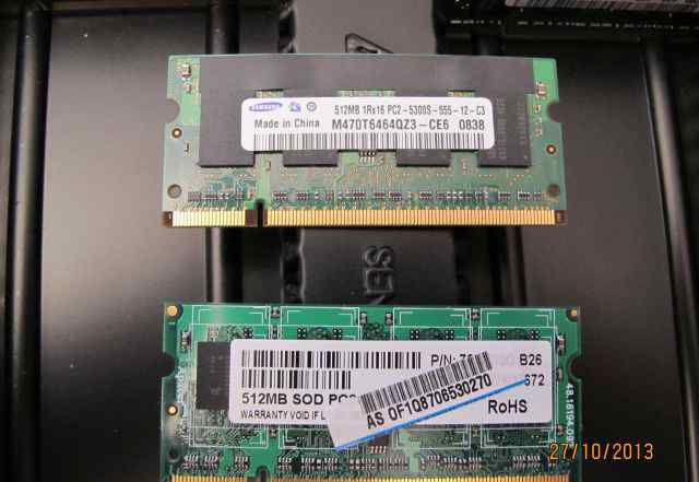 Sodimm DDR2 PC2-5300 Samsung M470T6464QZ3-CE6 512M