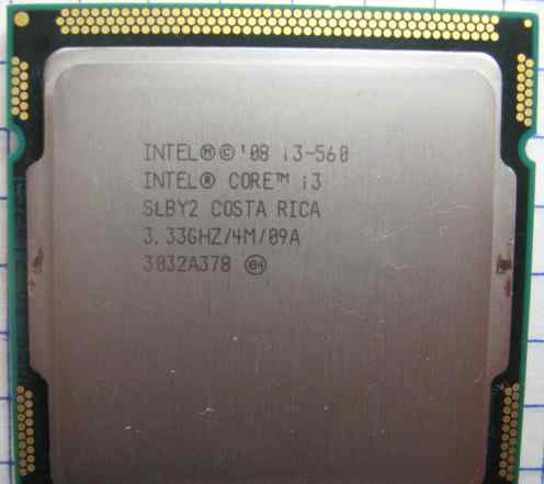 Процессор Intel Core i3-560(4M, 3.33GHz) LGA 1156