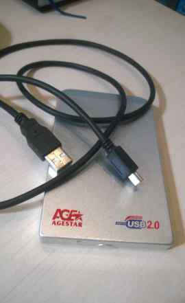 Hitatchi 2.5" 15gb IDE корпус AgeStar USB