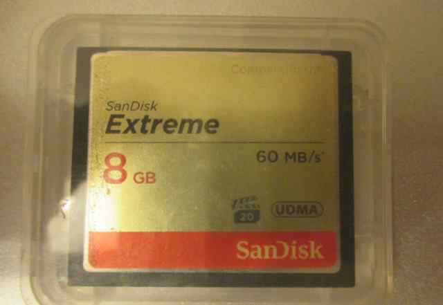 Sandisk Extreme CompactFlash 8 GB 60 MB/S 20 udma