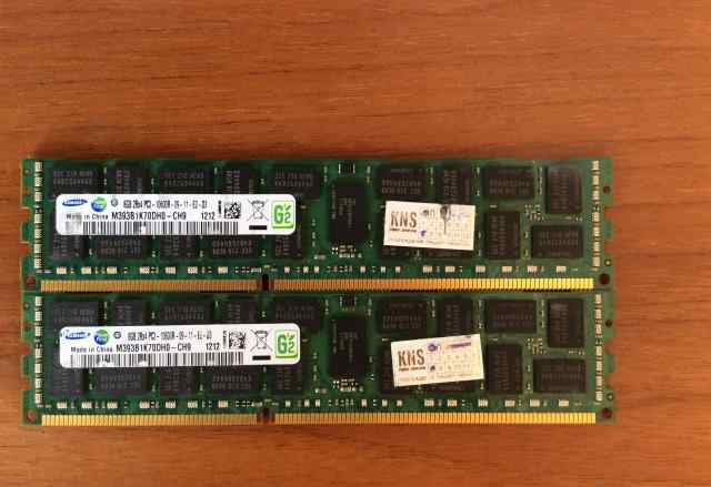 Samsung DDR3 ECC M393B1K70DH0-CH9 8Gb 2шт