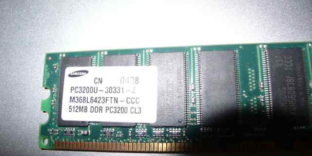 Модуль памяти Samsung DDR PC3200 512Кб бу