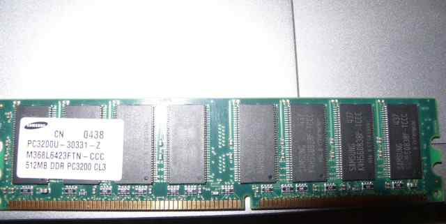 Модуль памяти Samsung DDR PC3200 512Кб бу