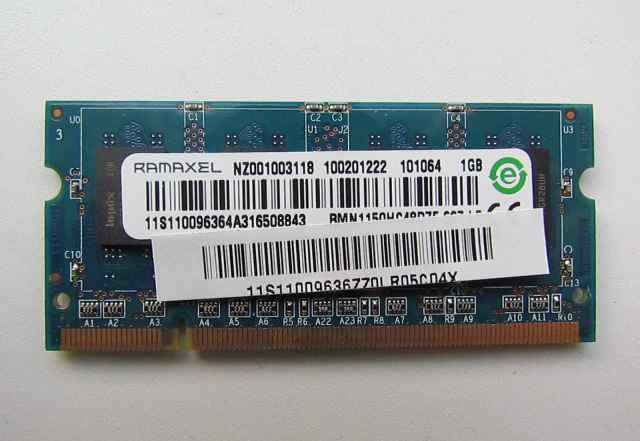Модуль памяти SO-dimm 1Gb DDR2 PC2-5300 667MHz