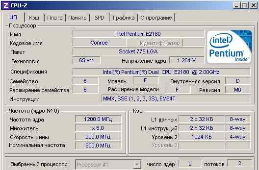 Intel Pentium Processor E2180