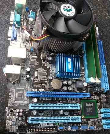 Asus P5G41T-M LX2/GB + intel E8400 + 4Gb DDR3 + HD