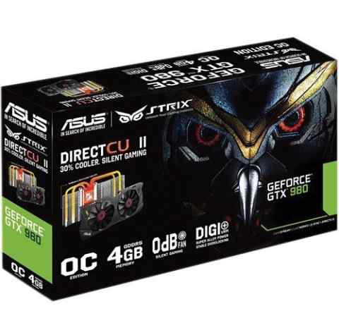 Asus NVidia GeForce GTX 980 новые-гарантия