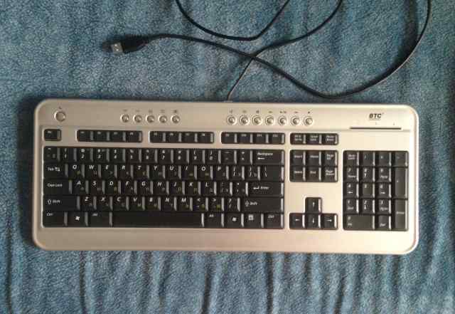 Клавиатура BTC 6300C Silver-Black