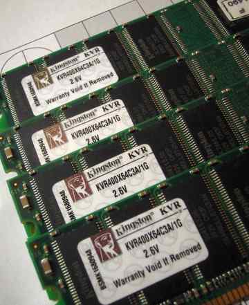 Оперативная память Kingston KVR400X64C3A/1G 4шт