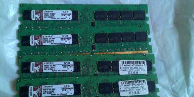Оперативная память DDR2 1gb Kingston KVR533D2N4K2