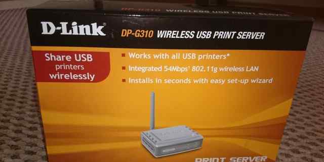 Беспроводный принт-сервер D-Link DP-G310