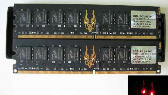 DDR2 4Gb Geil Black Dragon GB24GB8500C5DC