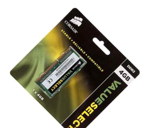 Память для ноутбука SO-dimm DDR3, 4 Гб, 1600 мгц