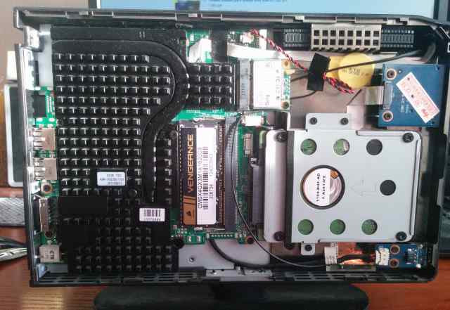 Неттоп iRU 115, Atom D525, 4Gb RAM, 750Gb HDD