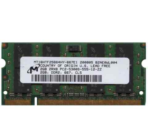 Память для ноутбука DDR2 2gb so-dimm 5300s Micron